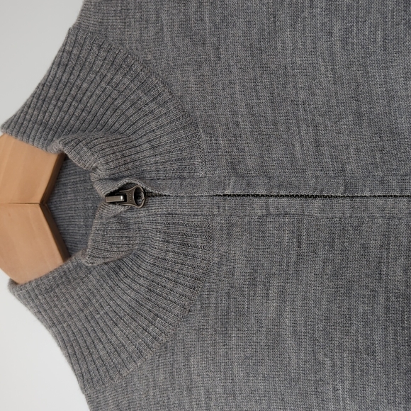 Jcrew 100% merino wool zip up sweater - Picture 2 of 5